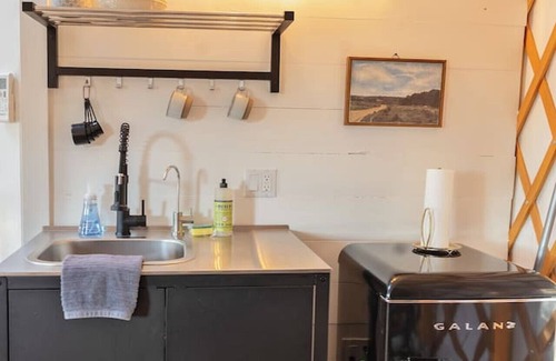 Dripping Springs RV Rental | Elevated Yurt 2: Unique Tree Retreat with Modern Amenities