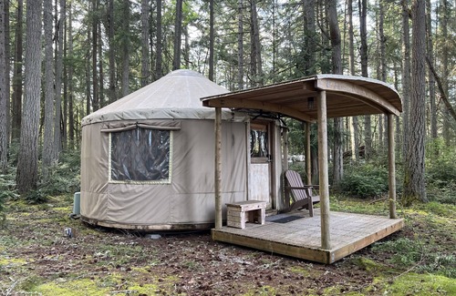 Vashon Island Cabin | Cozy Yurt in Forest with Puget Sound View - Family Friendly