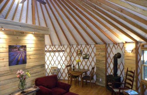 Cedar Ridge Cabin | Serene Yurt Retreat with Pool and Spa Amenities