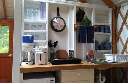 Waterville House | Exclusive Yurt Rental with Private Floors and Great Amenities