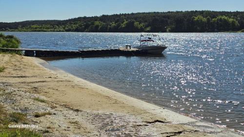 Rakow House | Relaxing Home by Lake Chańcza with Private Beach Access