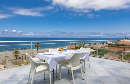 Capo d'Orlando Apartment | Cozy Zaffiro Apartment with Ocean View and Garden Pool