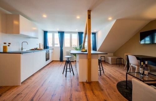 Saarbruecken Apartment | Central 70 sqm Rooftop Apartment Ideal for Families