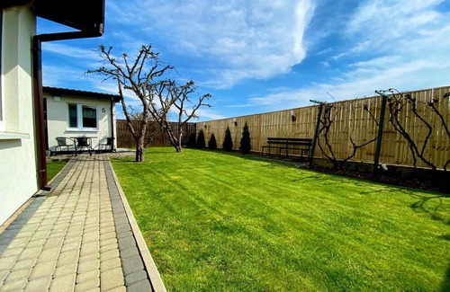 Uniejow Ski Chalet | Oceanfront Escape at Zielone Zacisze with Hot Tub & Views