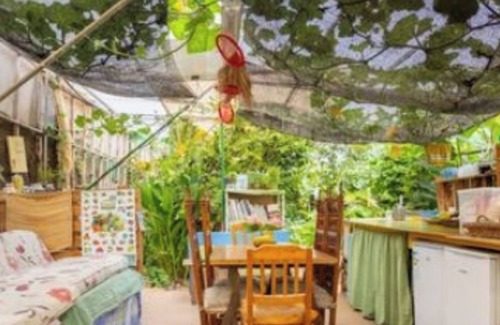 Tejina House | Cozy Twin Room in Greenhouse by Surf Beach and Mountains