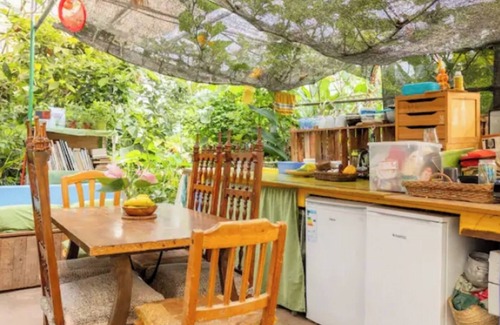 Tejina House | Cozy Twin Room in Greenhouse by Surf Beach and Mountains