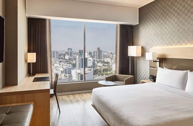 1 King Bed w/Partial Ocean View at AC Hotel Lima Miraflores - Free Parking