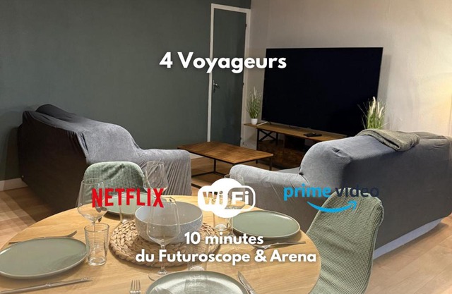 10 minutes from Futuroscope
