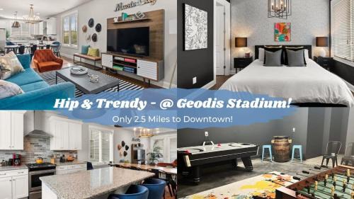 2 Chic Townhomes Near Geodis Sleeps 22