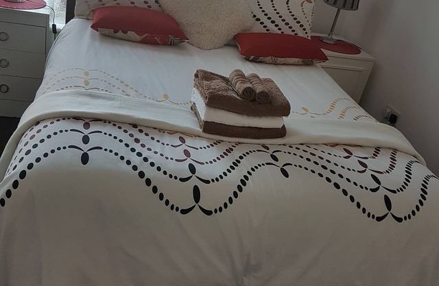 2 double beds plus 2 sofa beds in a 2 bed apartment.