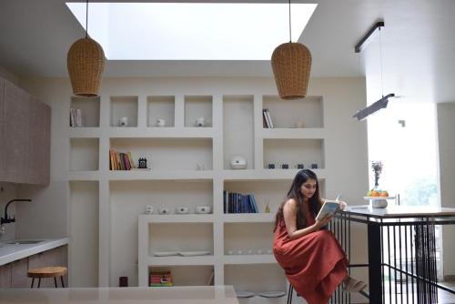 2BHK Spacious Floor Behind Airport with Private Terrace Deck & Kitchenette