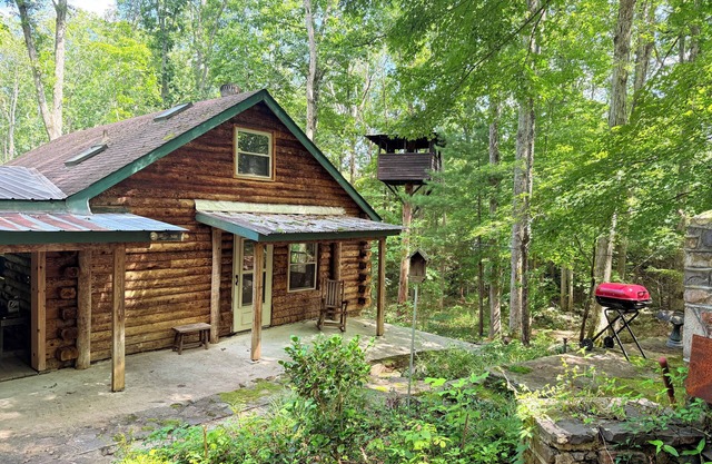 3 BR Log Cabin & 14 acres of private forest; short drive from New Castle and AT