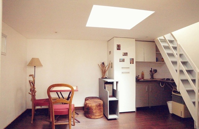 30 m² duplex studio, 2 people, 20-30 min from Paris