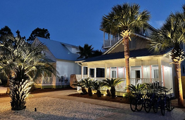 30A Seagrove Beach Vacation Rental with PRIVATE POOL + Golf Cart + Bikes!