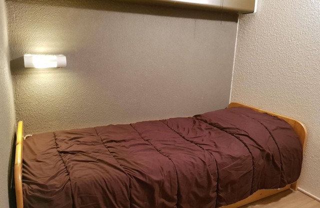 50m from resort center, 4th floor, view ski slopes, balcony, tv, ski locker, 28m², Les Arcs