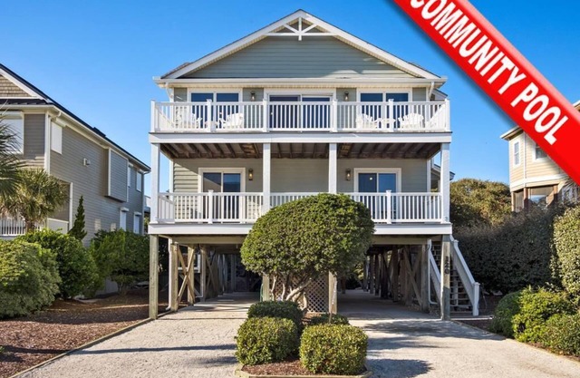 5BR Ocean View House on North Topsail Beach - Pool