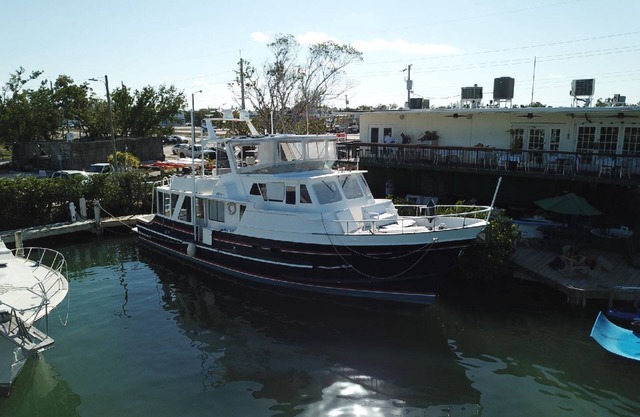 A 57-foot trawler in Islamorada