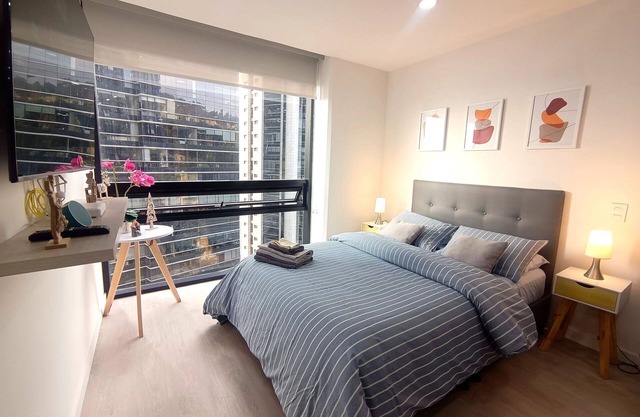 AH/Loft with Alexa, Parking, Coworking, Usaquén