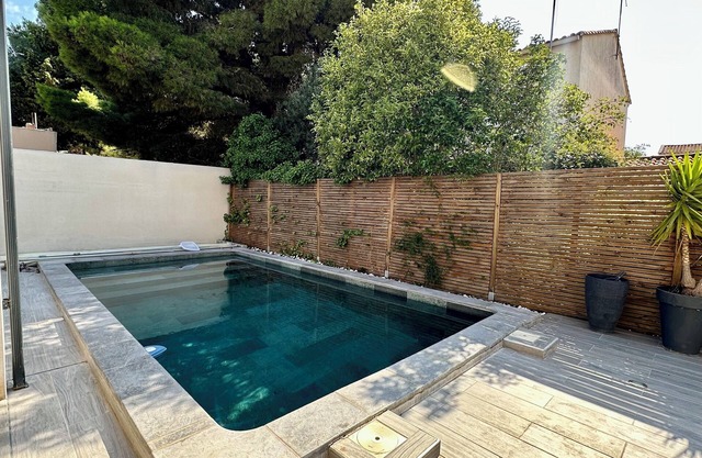 🌴 Air-conditioned villa - private pool - 6 people - Portiragnes Beach by bike