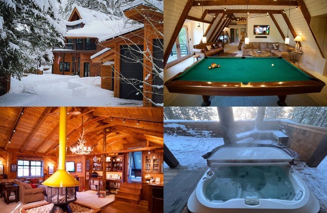 Alpine Paradise! Pool table Ping Pong Hot Tub Foos Ball Sauna TV's