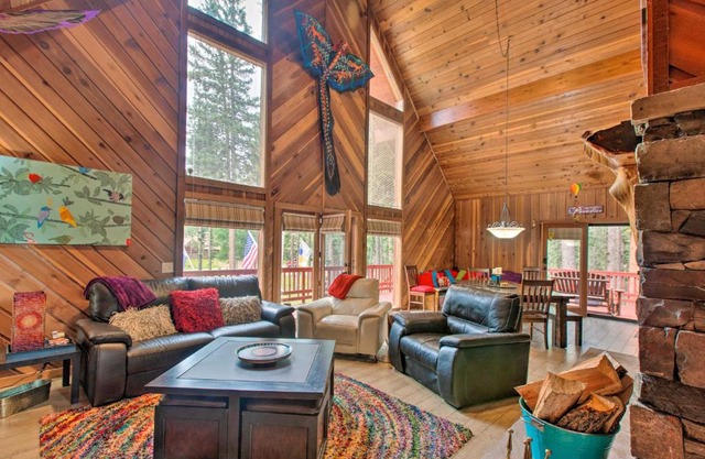 Angel Fire Cabin Hot Tub, Fire Pit and Trail Access
