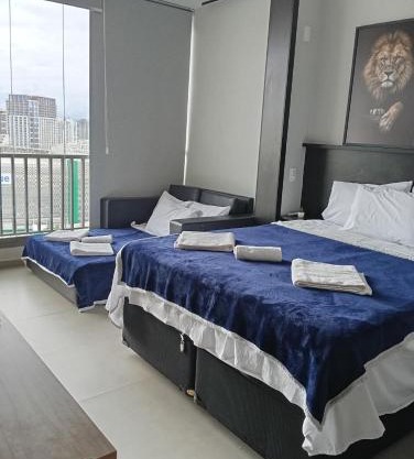 Apart com vista incrível ao lado do Allianz parque e shopping Bourbon - com estacionamento