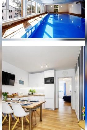 Apartament 3B Niebieskie Apartamenty Poddąbie dawniej Blue Marine z basenem krytym, odkrytym, salą zabaw, animacjami