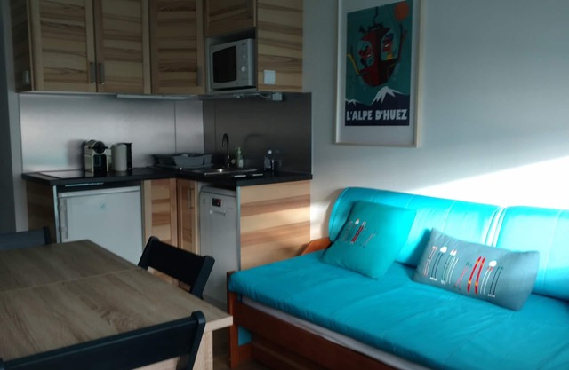 Apartment 4-5 pers ski access - Alpe d'Huez -very calm
