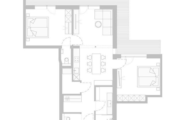 Apartment 4 with balcony - Aparthotel Hubertus Mellau
