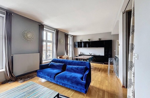 Apartment, high standard, view of the Cathedral and Temple Neuf, with parking lot