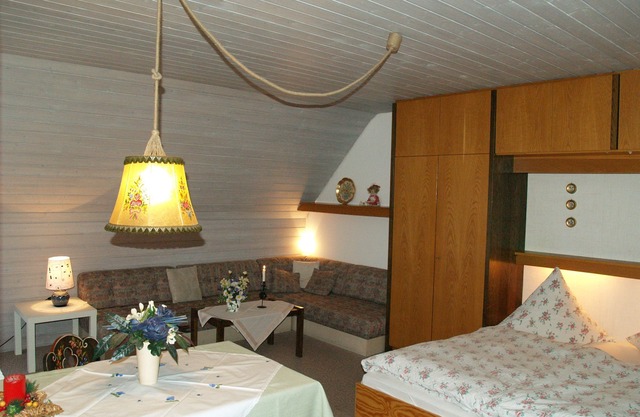 Appartement 1 mit Dusche/WC, Kochnische und Balkon