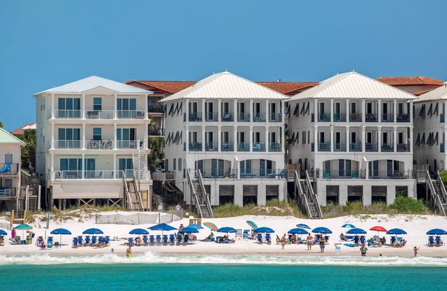 Aqua - Gulf Front, Free Beach Service, Heated Private & Community Pool!