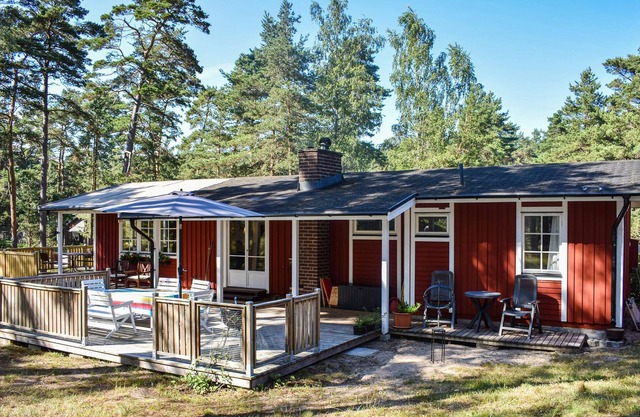 At this cottage you have a wood-burning stove in the living room and on the terrace an open fireplac