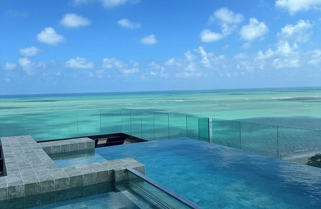 Balcony with sea view and double Wi-Fi - NEW TIME MACEIÓ, Pajuçara seafront,