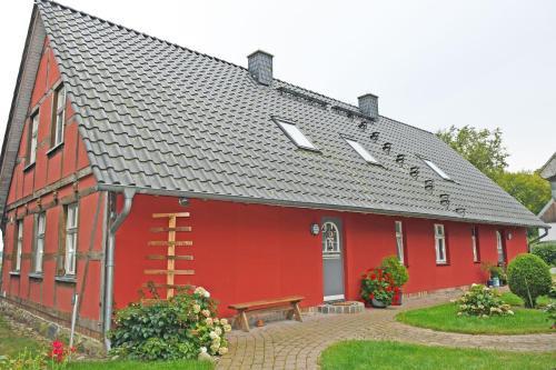 Bauernkaten mit Terrasse und Kamin bei Stahlbrode