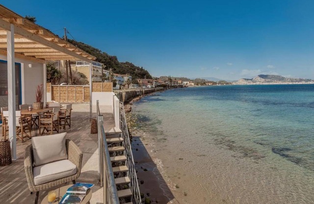 Beach-Front Zakynthos Villa | Bleu Beach Villa | 3 Bedrooms | Stunning.