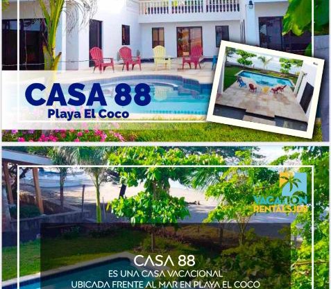 Beachfront Home 88 Playa El Coco