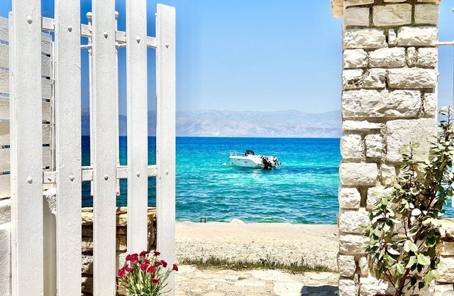 Beachfront Villa Anatoli with private heated pool