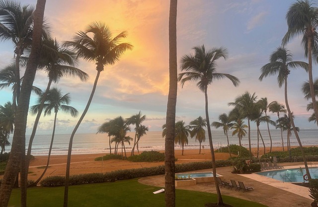 Beautiful beachfront villa at the Wyndham Grand Rainforest Rio Mar Resort