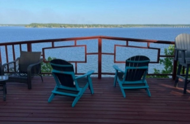Beautiful Lake House on cliff overlooking South Grand Lake. Breath-taking views!
