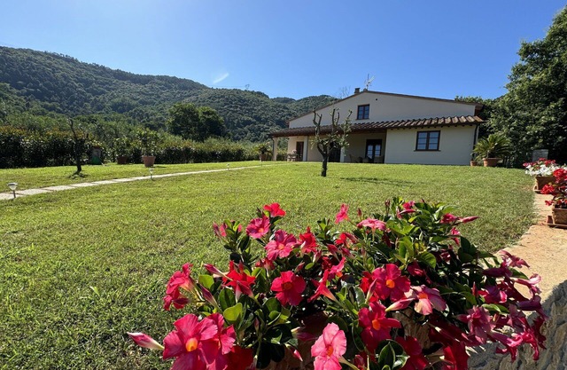 Beautiful private villa for 7 guests with WIFI, A/C, TV, veranda, pets allowed and panoramic view