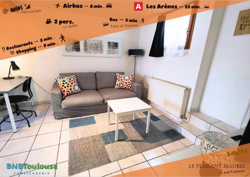 ► BNB TOULOUSE ► Le Plaisant Maubec WiFi 24/7
