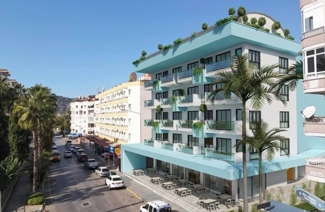 Brand New Apt 1+1 Next to the Sea in Alanya Centrenn