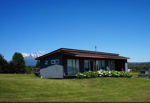 Cabaña con vista al lago