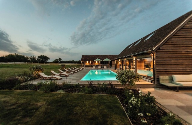 Cabin set in rural Kent on a private plot of 30 acres with use of a pool