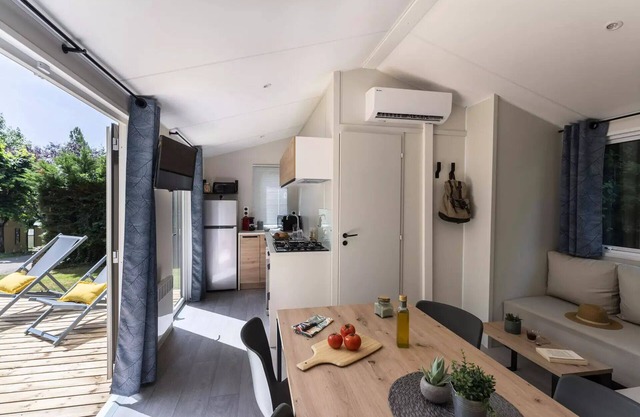 Camping Romanée Le Campiotel des Dunes * - Premium 3-room mobile home for 4 people