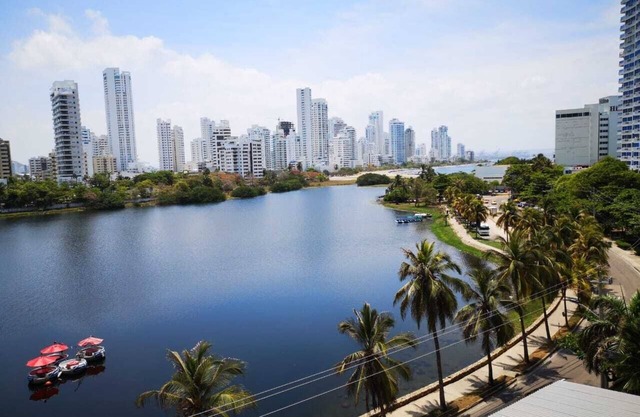 Cartagena, view of the lake. beautiful and comfortable