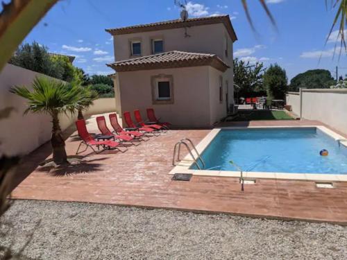 Charmante villa d.Architecte 200m2 à 20 min de la mer