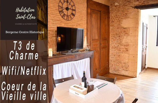 Charming 2 bedroom apartment "Cyrano" - Habitation Saint-Clar Historic Center - WIFI/Netflix
