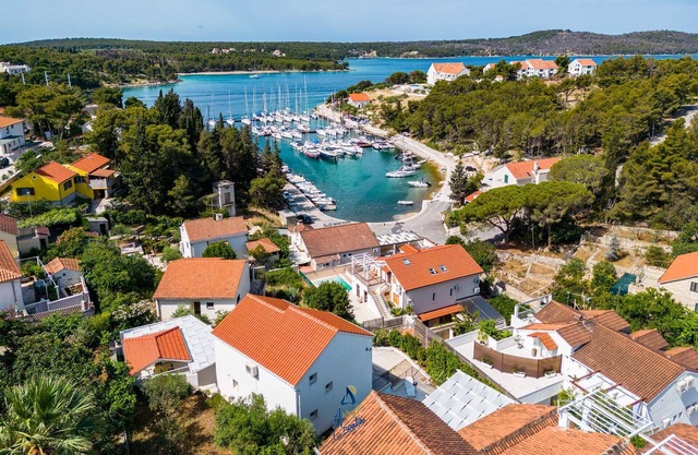 Charming 4-BR Villa with Heated Pool and Sea Views, Close to Beach